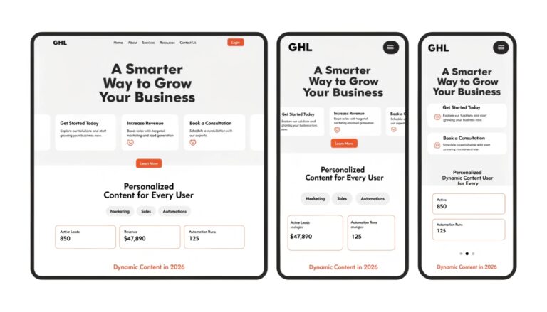 GHL Website Personalization: Dynamic Content in 2026