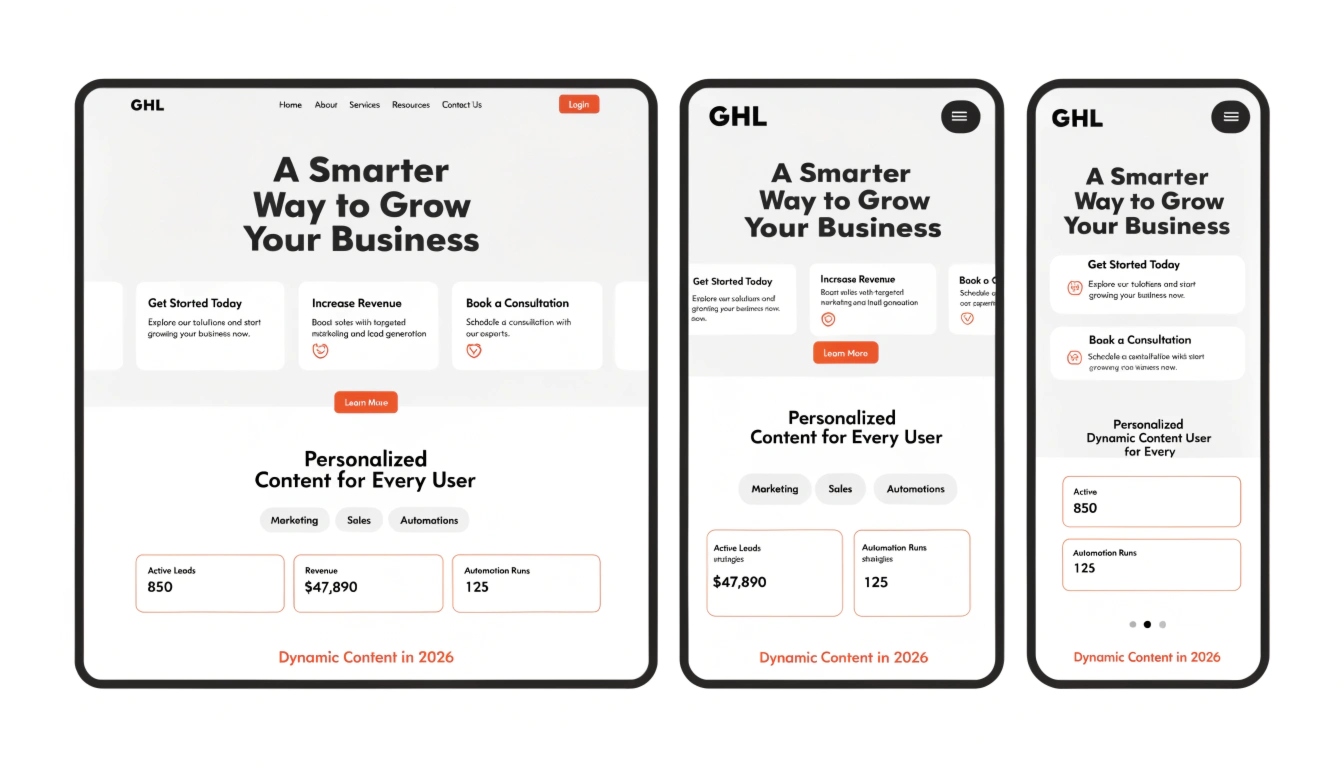 GHL Website Personalization: Dynamic Content in 2026