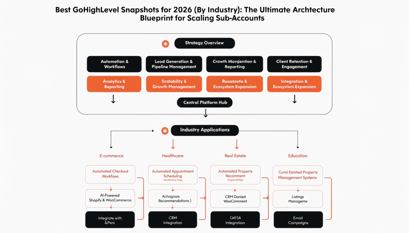 Best GoHighLevel Snapshots for 2026 (By Industry): The Ultimate Architecture Blueprint for Scaling Sub-Accounts
