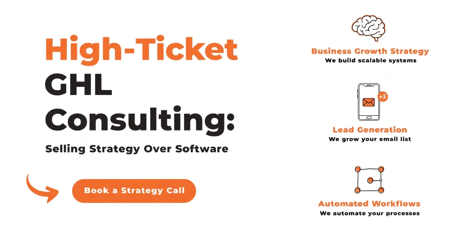High-Ticket GHL Consulting: Selling Strategy Over Software